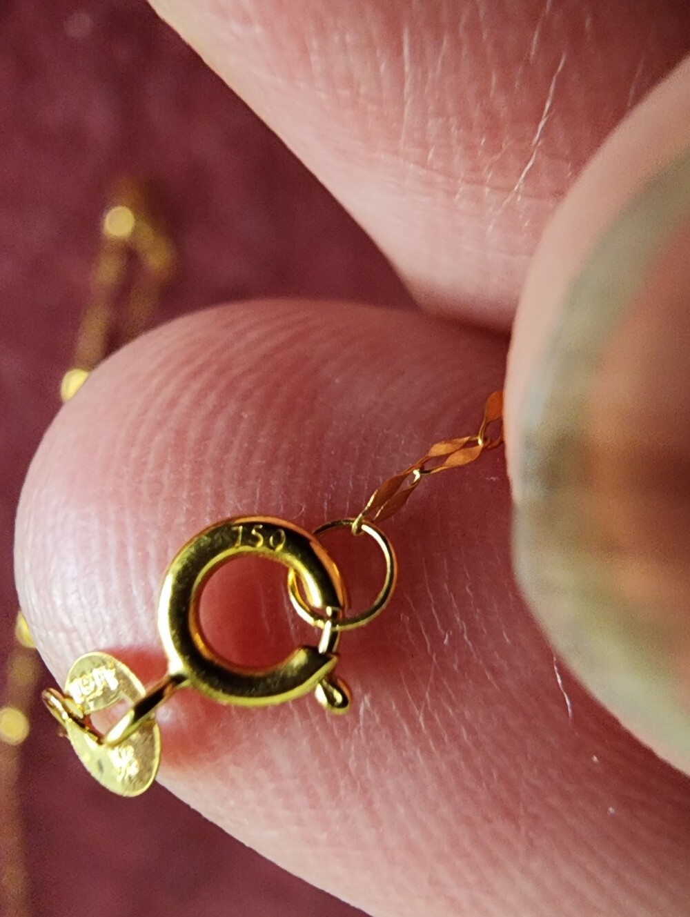 Real 18K Yellow Gold Necklace - Picture 6 of 6